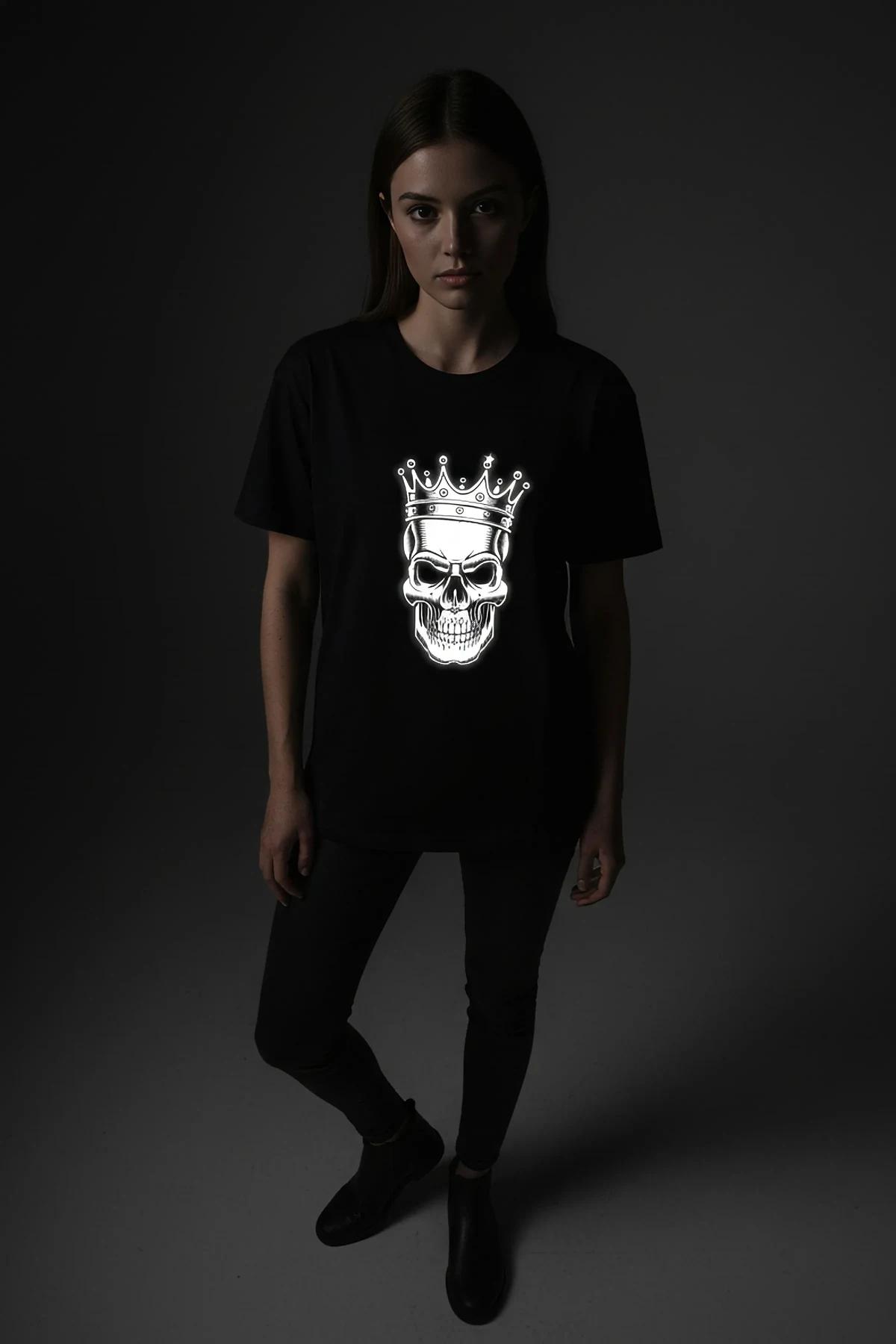 Reflective Sportswear Flat Lay Black Legging with Text Detail