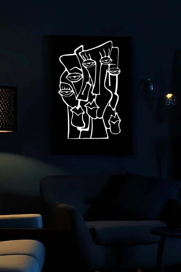 Abstract Faces Reflective Wall Art