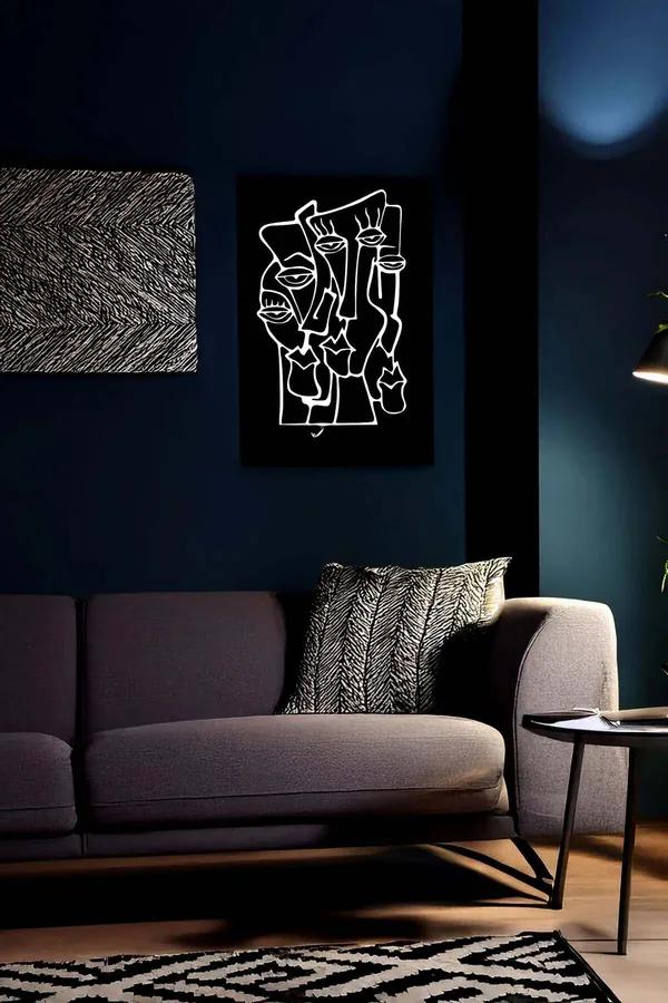 Abstract Faces Reflective Wall Art