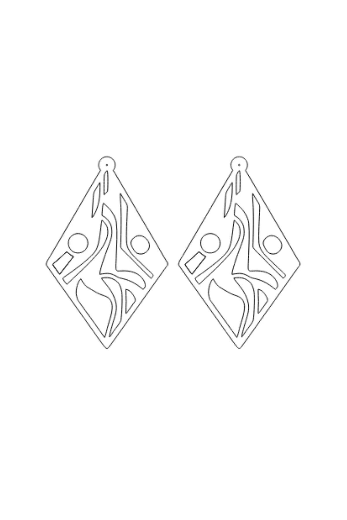 Reflective Geometric Earrings – Dazzling Rainbow Statement