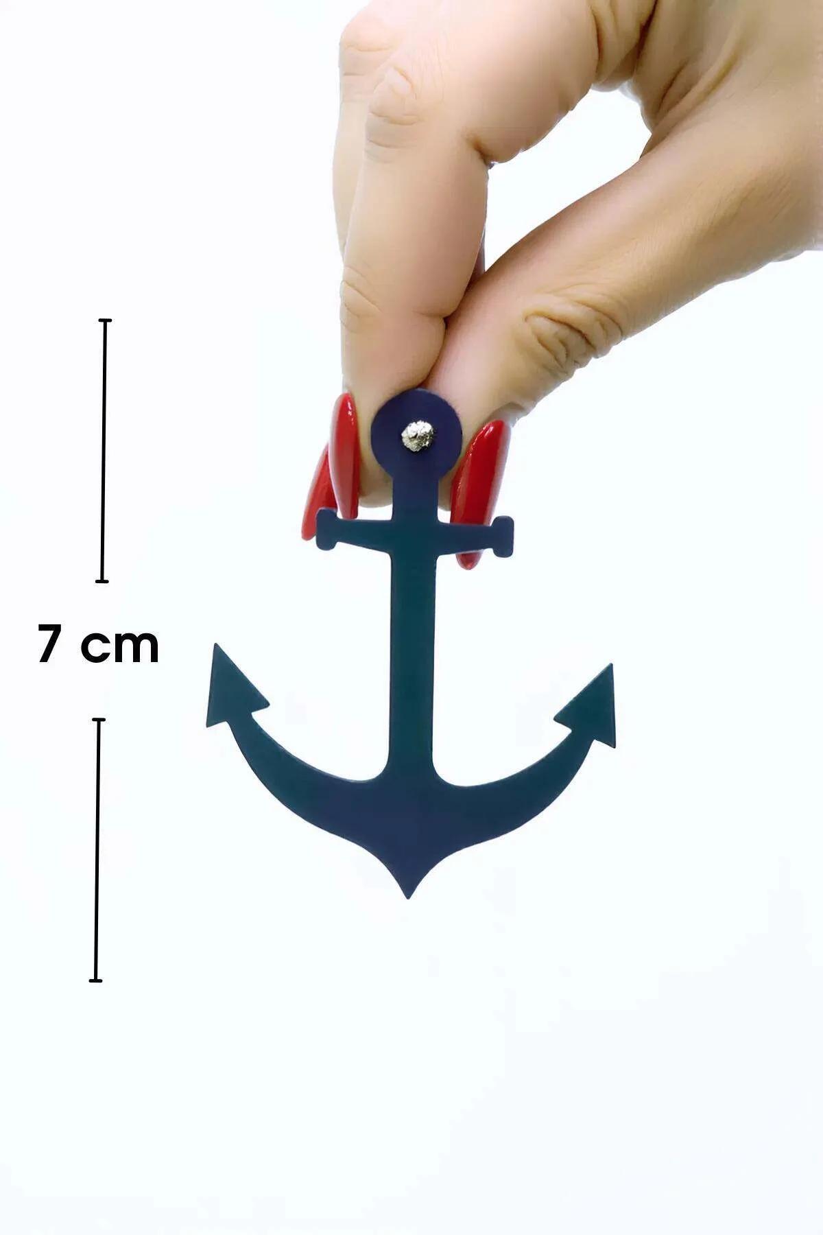 Glow in the Dark Anchor Earrings - Vibrant Statement Jewelry