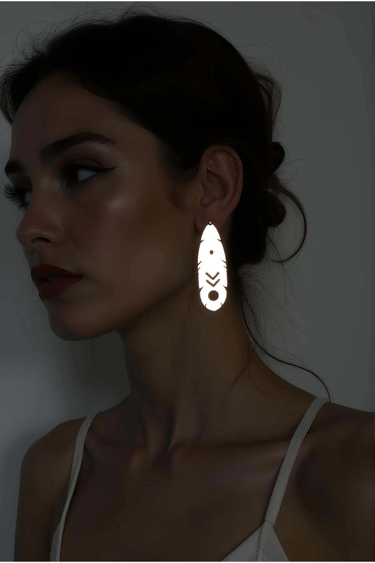 Reflective Earrings for Enhanced Night Visibility