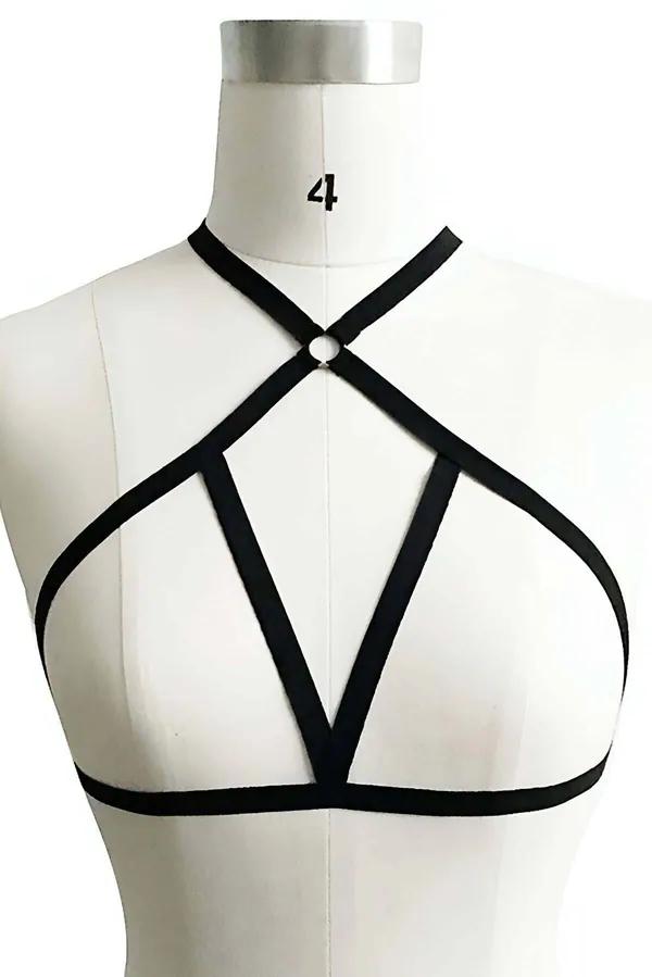 Adjustable Strappy Chest Body Harness for Women