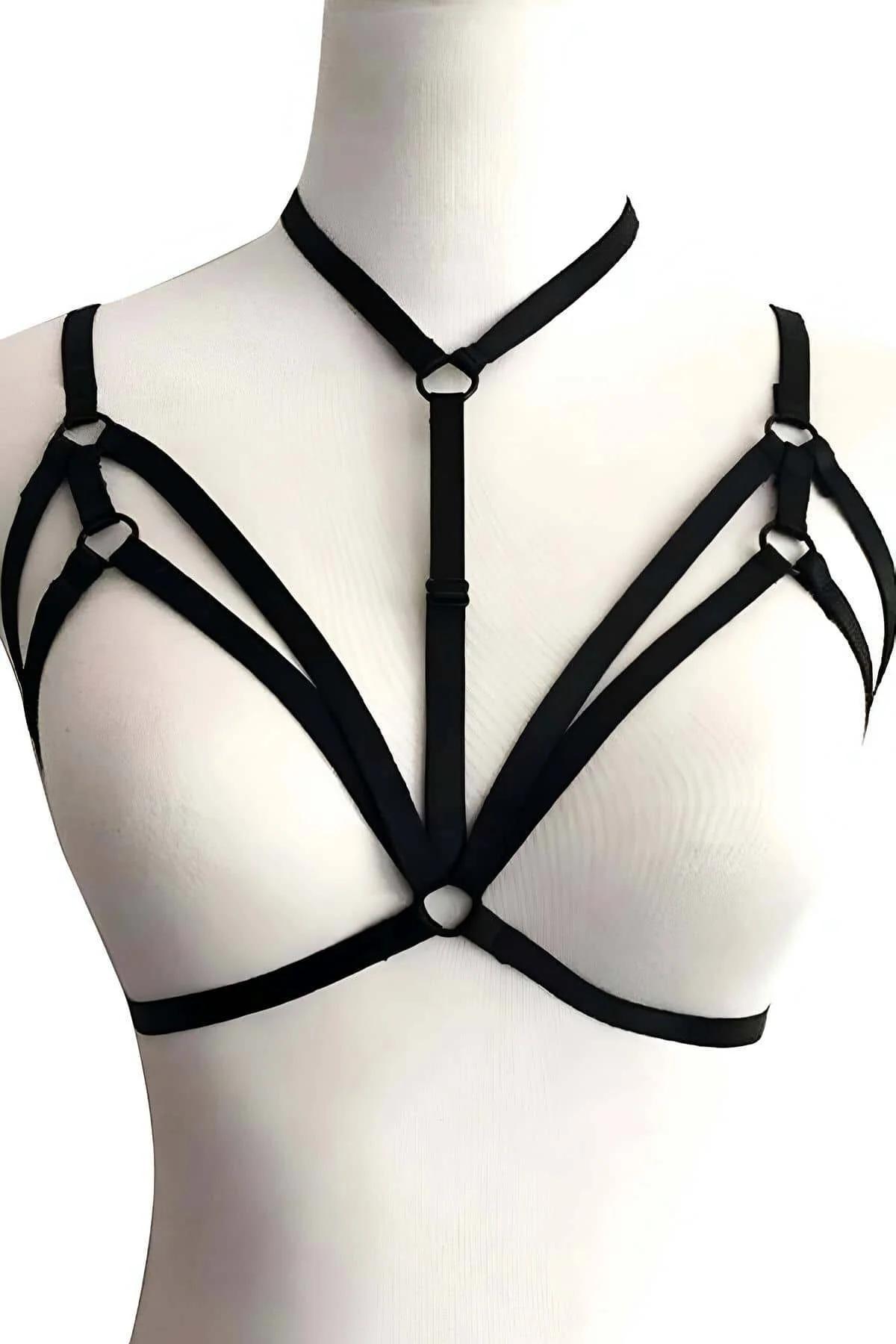 Adjustable Chest Harness Strap Body Accessory Choker Design