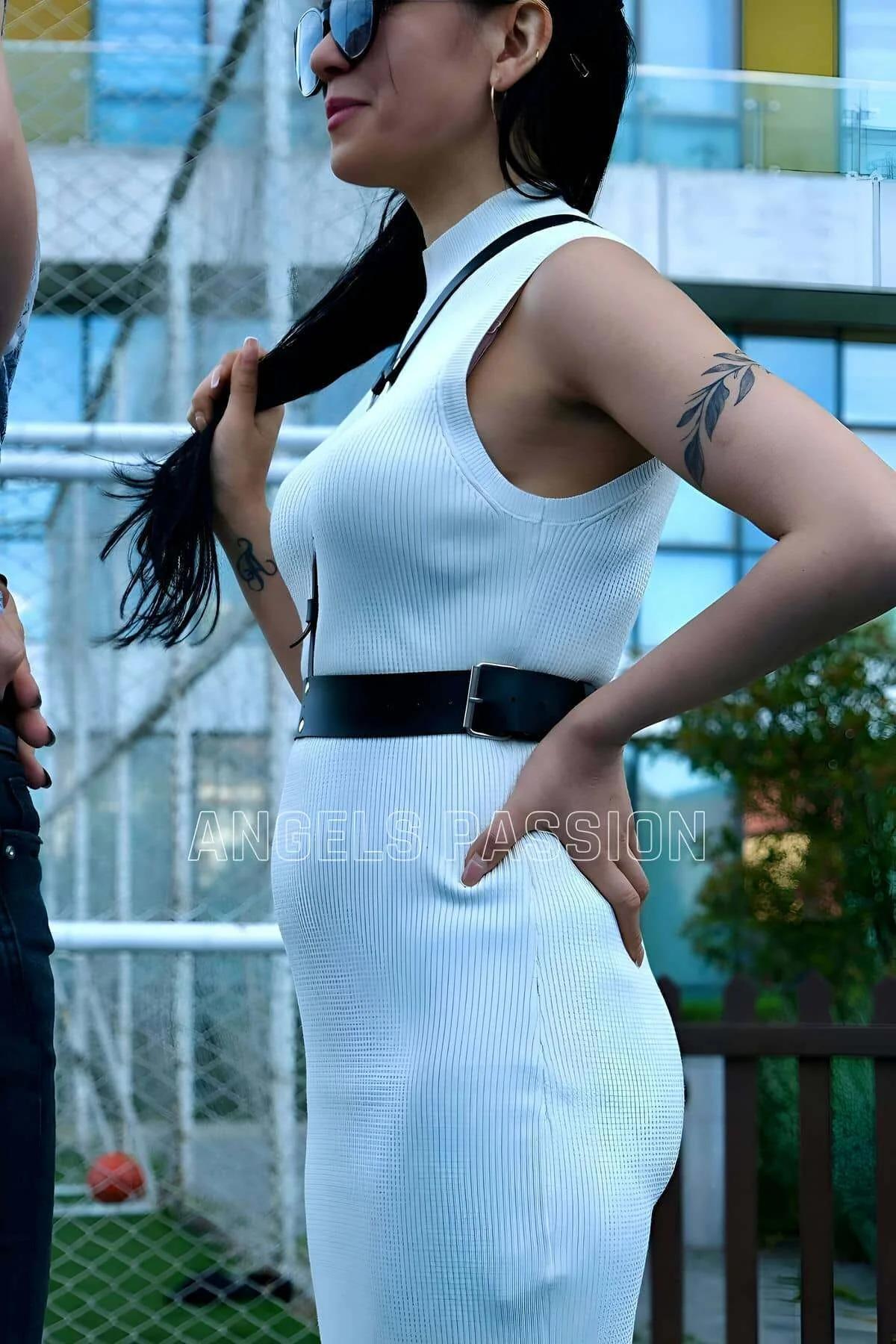 Women's Leather Harness Belt - Adjustable Fashion Body Accessory