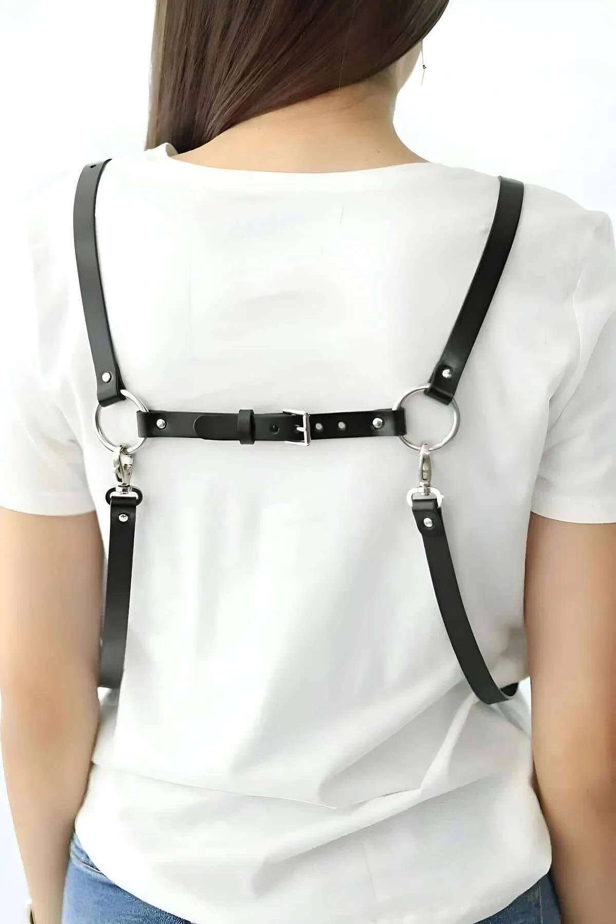 Women's Leather Body Harness | Adjustable Fashion Accessory