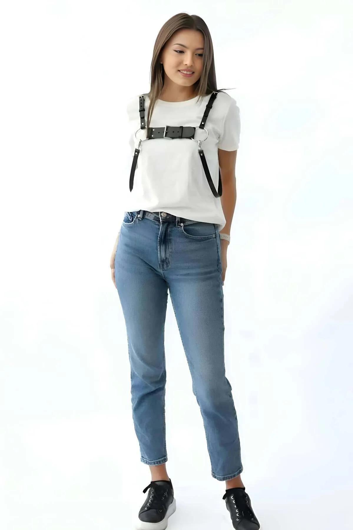 Women's Leather Body Harness | Adjustable Fashion Accessory