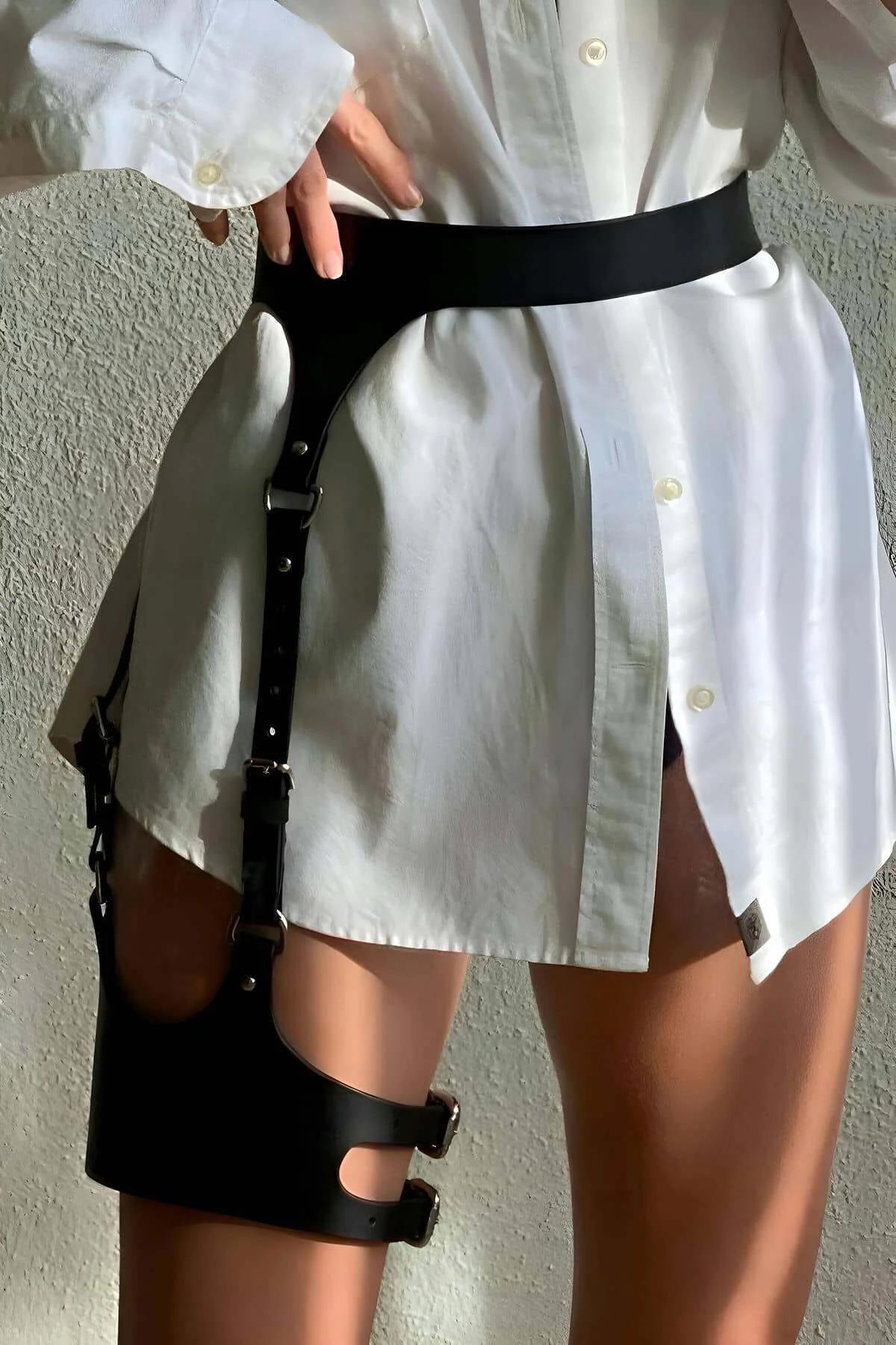 Waist Harness Belt with Adjustable Thigh Strap