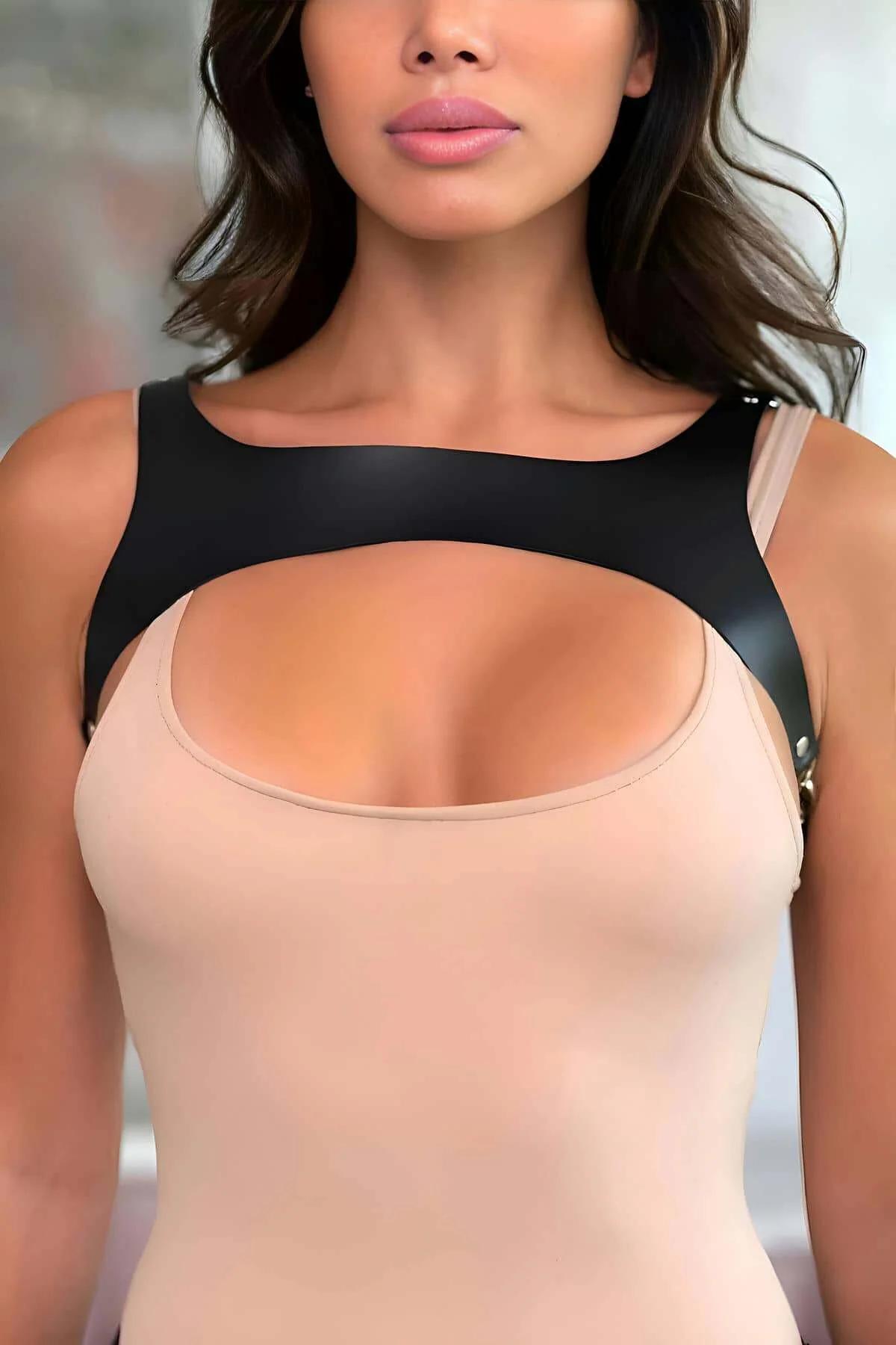 Leather Chest Harness Adjustable Fashion Body Accessory