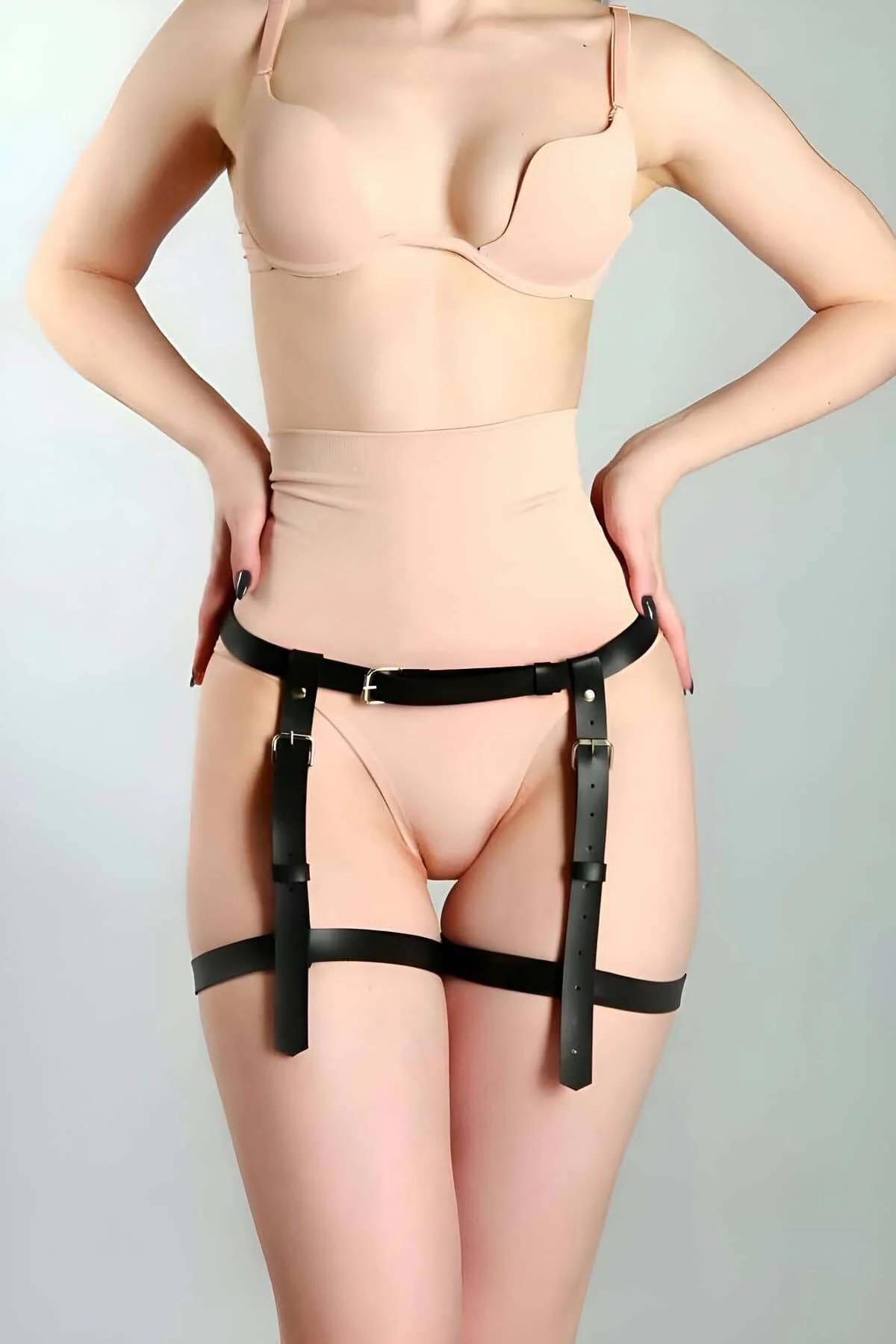 Classic Buckle Garter Harness for Thighs