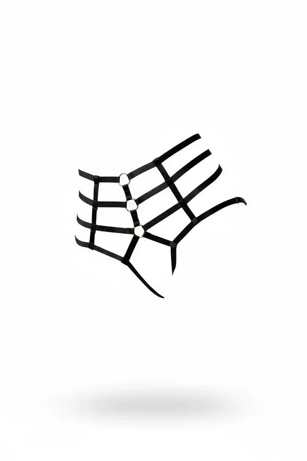 O-Ring Strappy Waist Harness Thong
