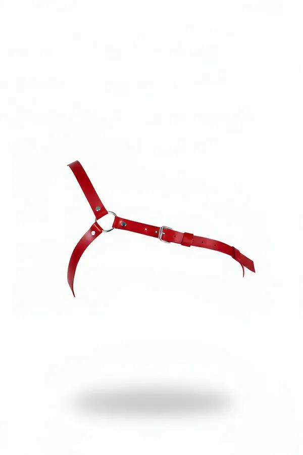 Adjustable Asymmetric O-Ring Faux Leather Body Harness