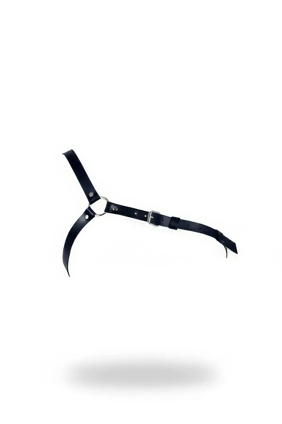 Asymmetric Faux Leather Harness with Adjustable Shoulder Strap