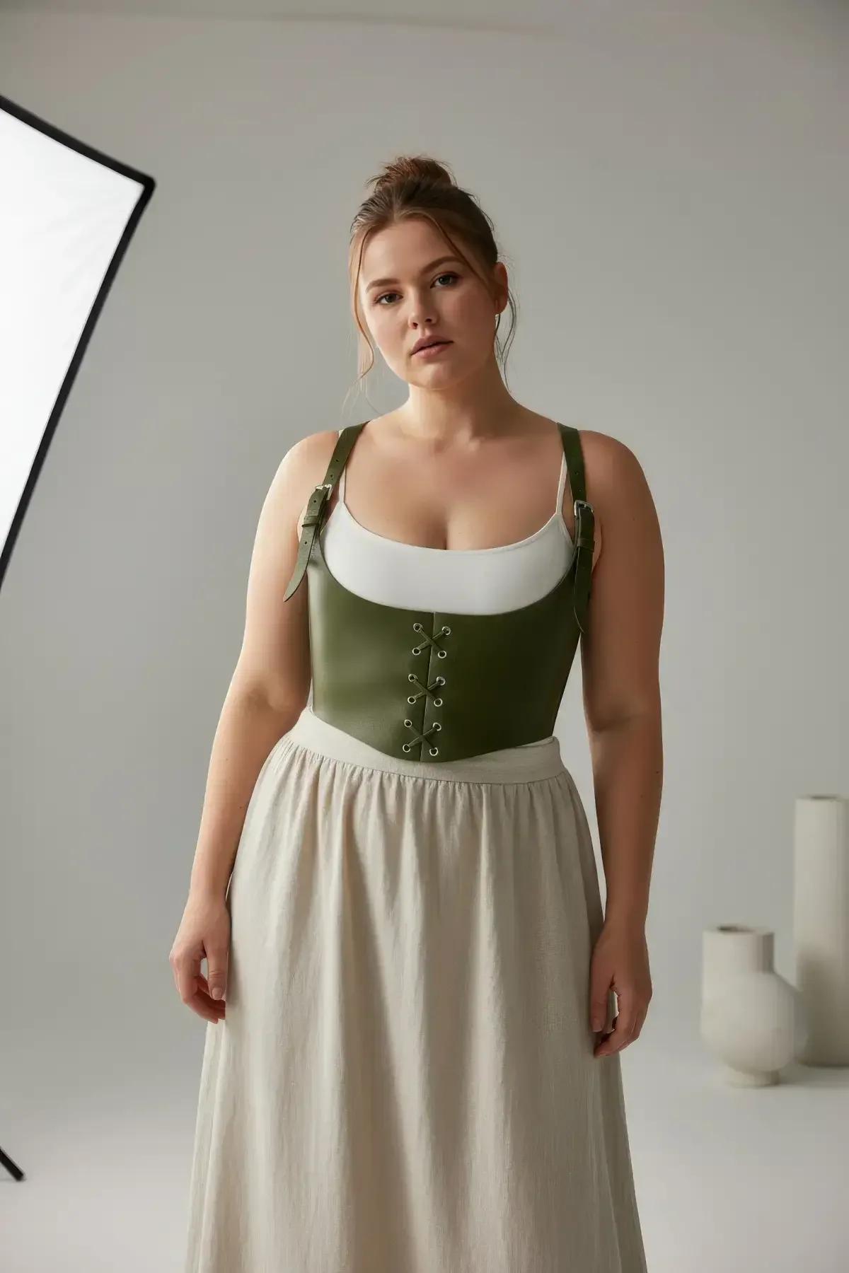 Underbust Corset Harness Top with Adjustable Shoulder Straps