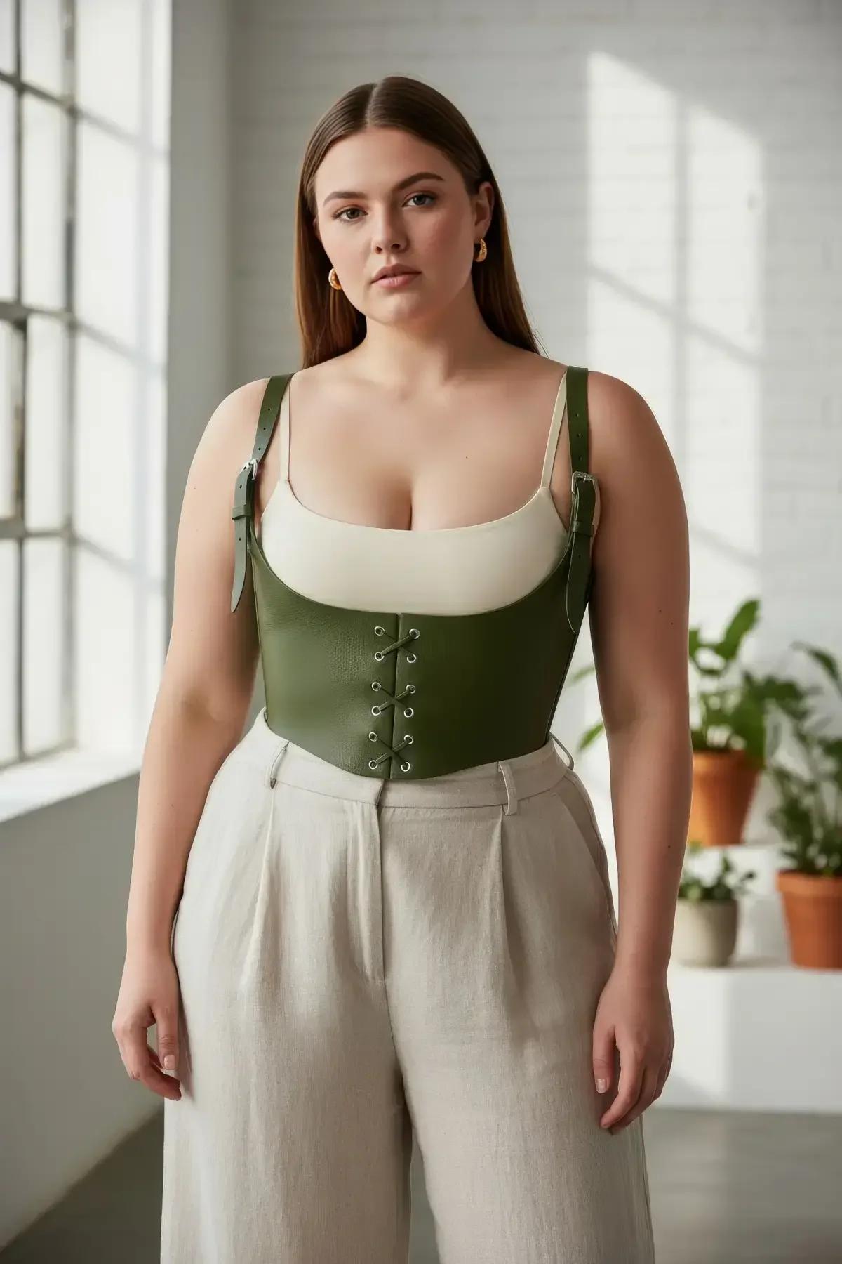 Underbust Corset Harness Top with Adjustable Shoulder Straps