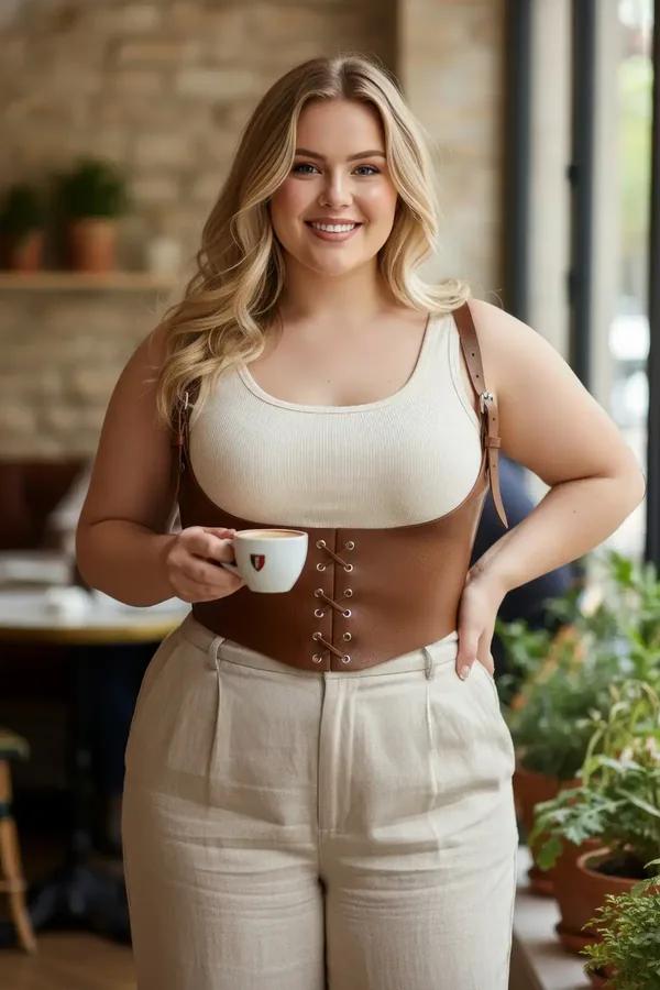Underbust Corset Harness with Shoulder Straps
