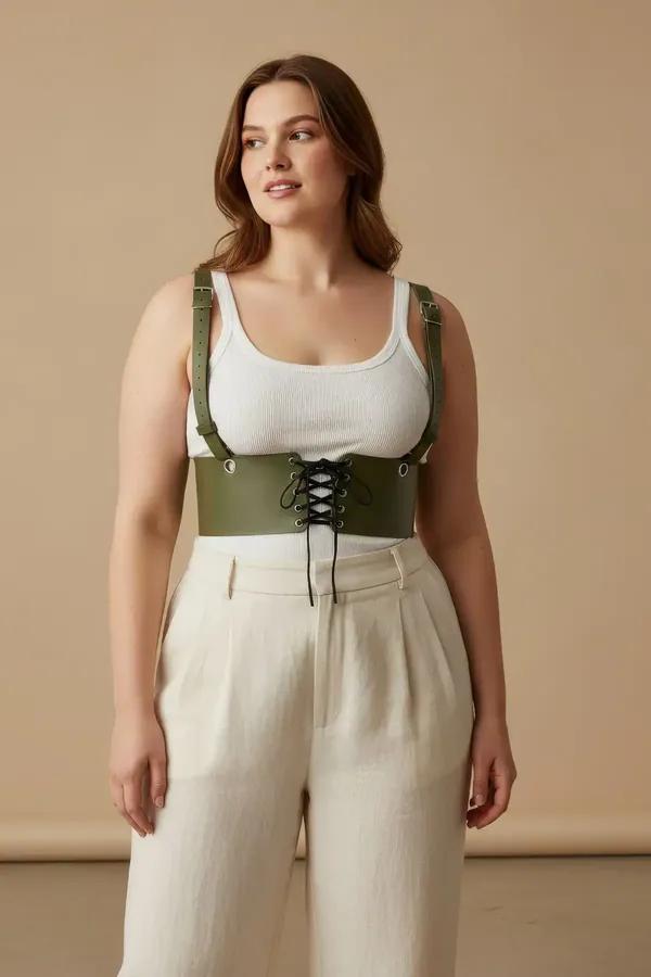 Underbust Corset Harness with Shoulder Straps