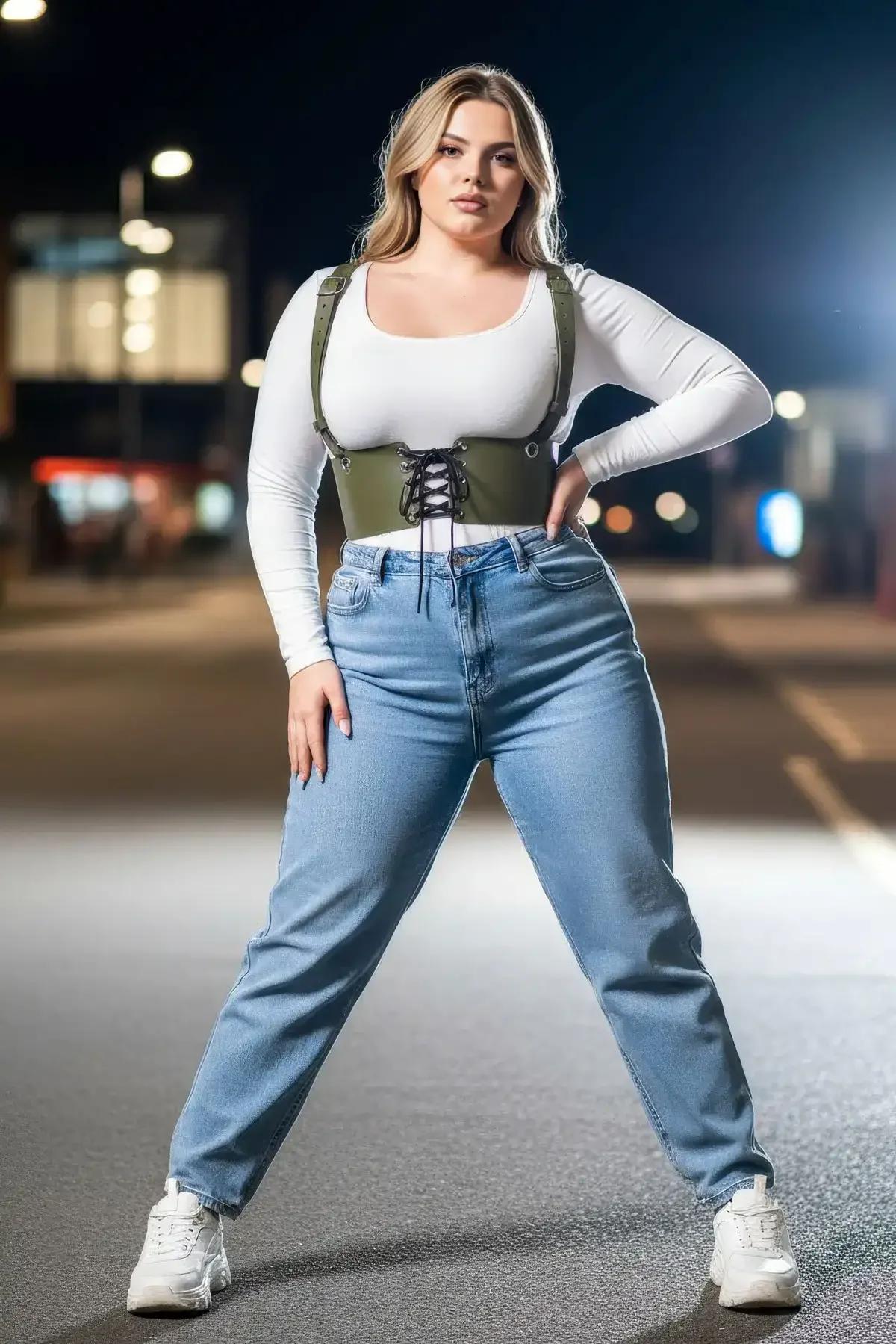 Underbust Corset Harness with Shoulder Straps