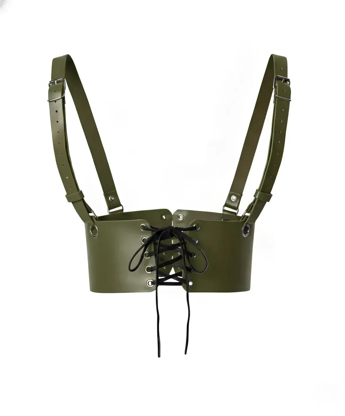 Underbust Harness with Front Lace-Up Detail