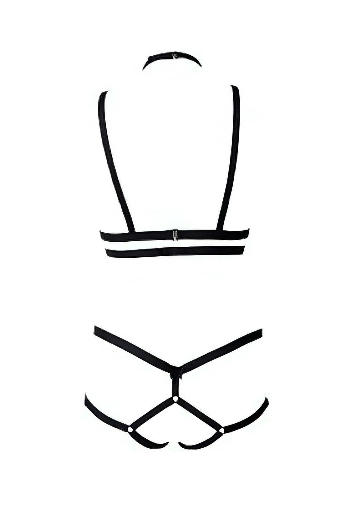 Adjustable Elastic Strappy Body Harness Set
