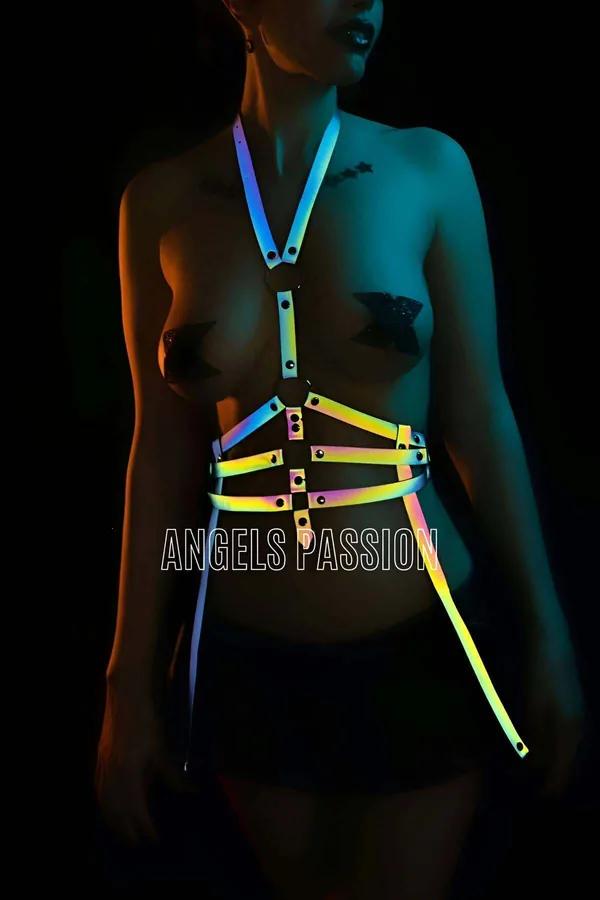 Holographic Reflective Body Harness