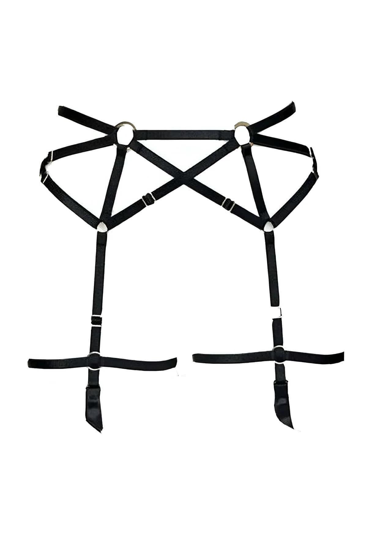 Garter Harness Lingerie | Adjustable Body Cage Thigh Straps