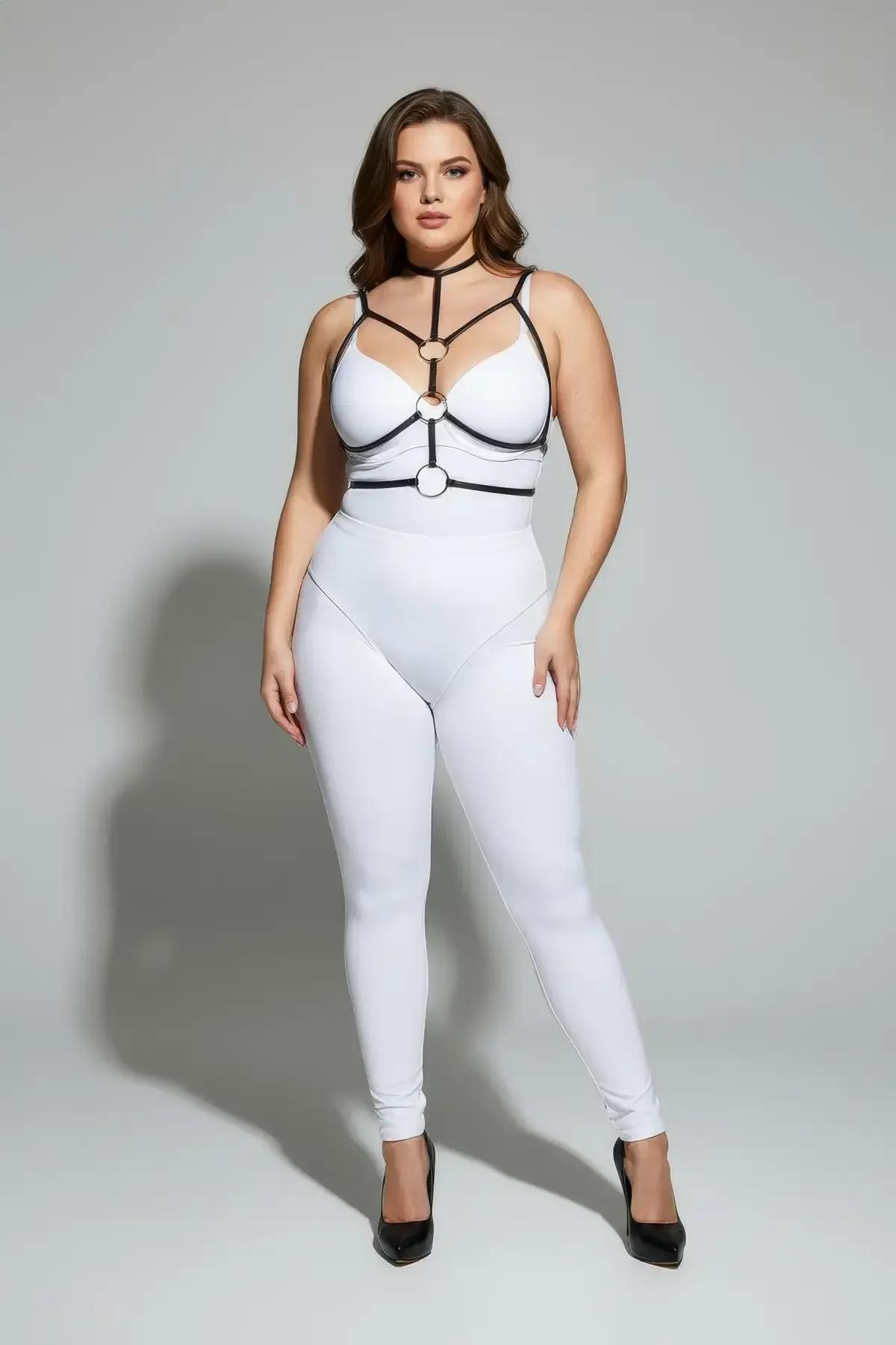 Strappy Body Harness with Double O-Ring Detail