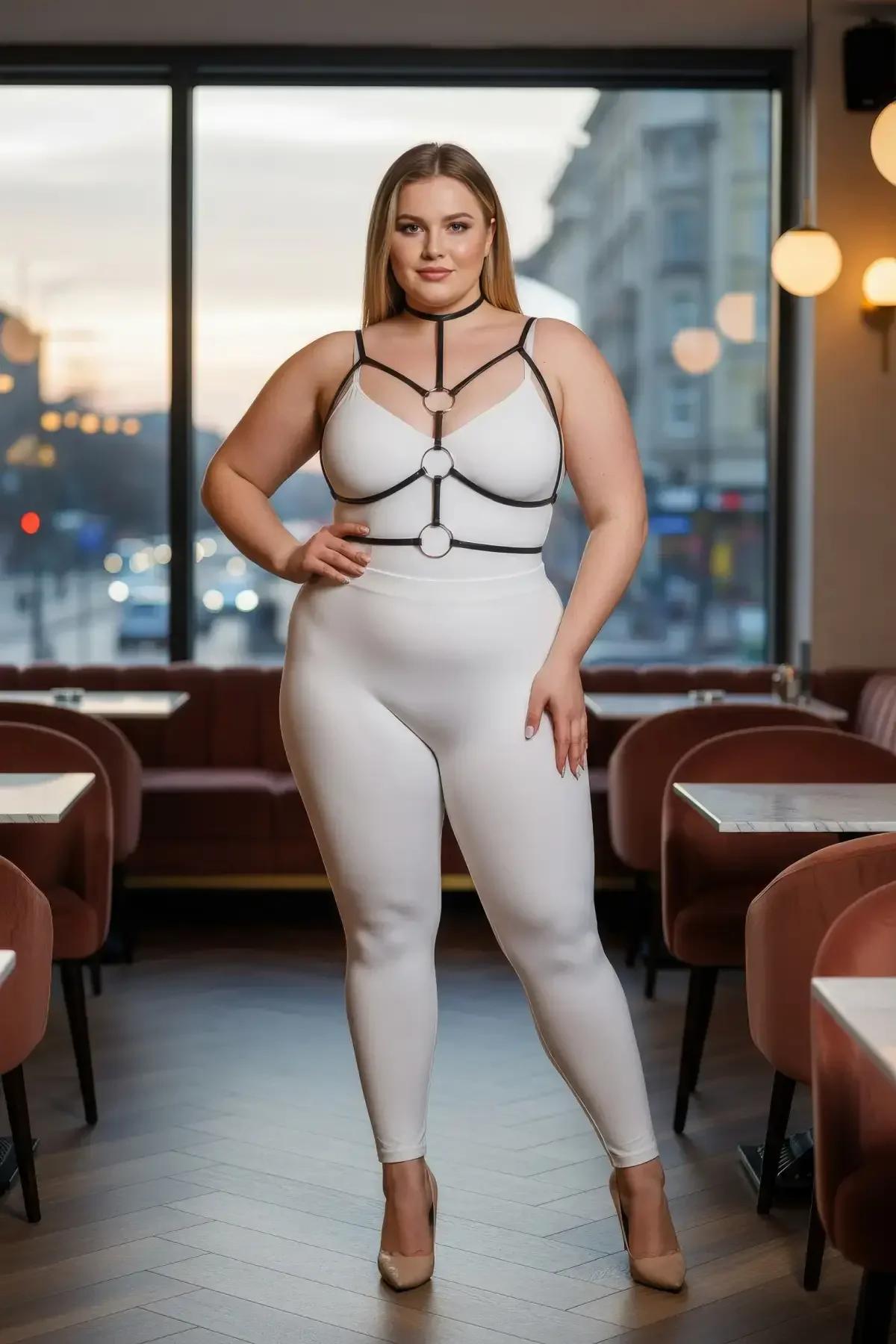 Strappy Body Harness with Double O-Ring Detail