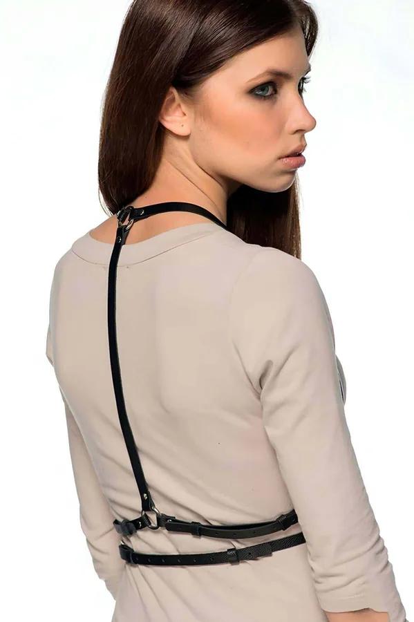 Adjustable Body Harness Faux Leather Chest Accessory