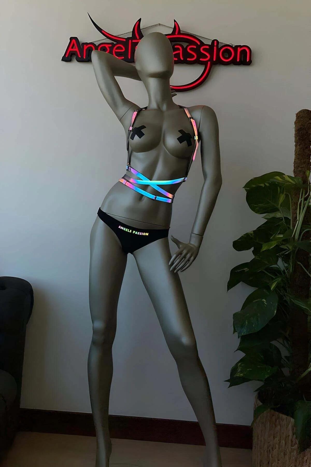 Reflective Glow Body Harness | Adjustable Festival Fashion