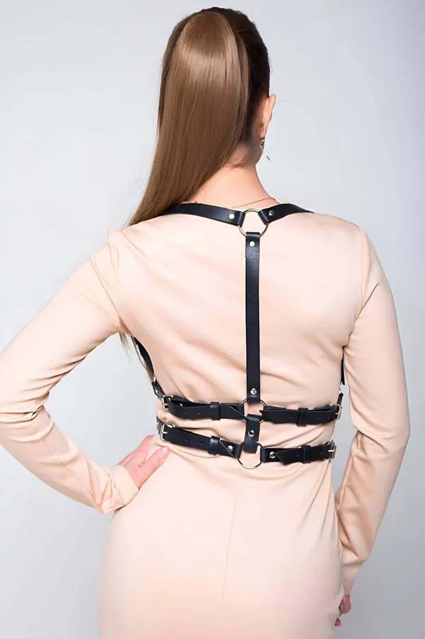 Women's Fashion Harness | Adjustable Faux Leather Chest