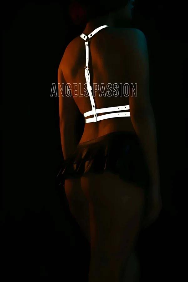 Reflective Body Harness Adjustable for Night Events & Fashion
