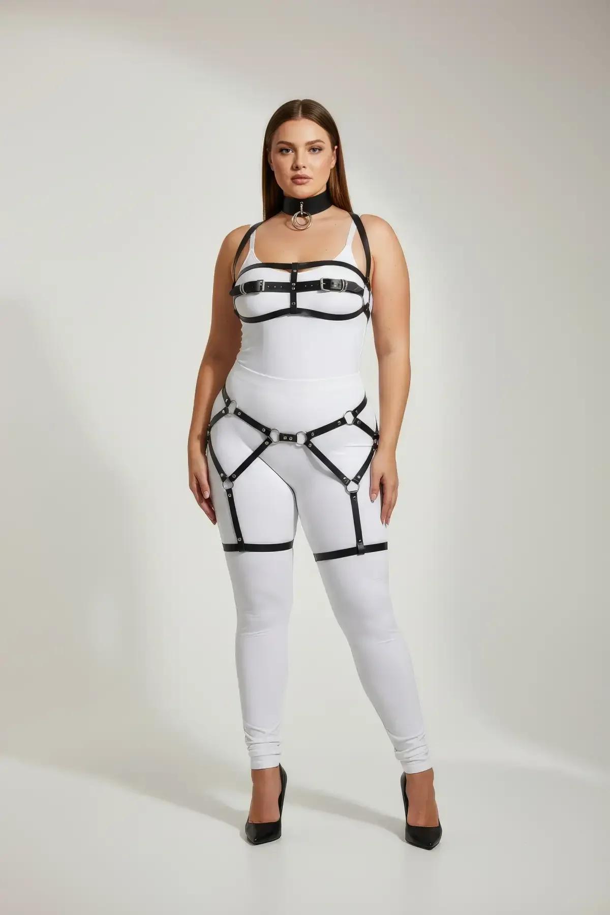Full Body Harness with Detachable O-Ring Chain
