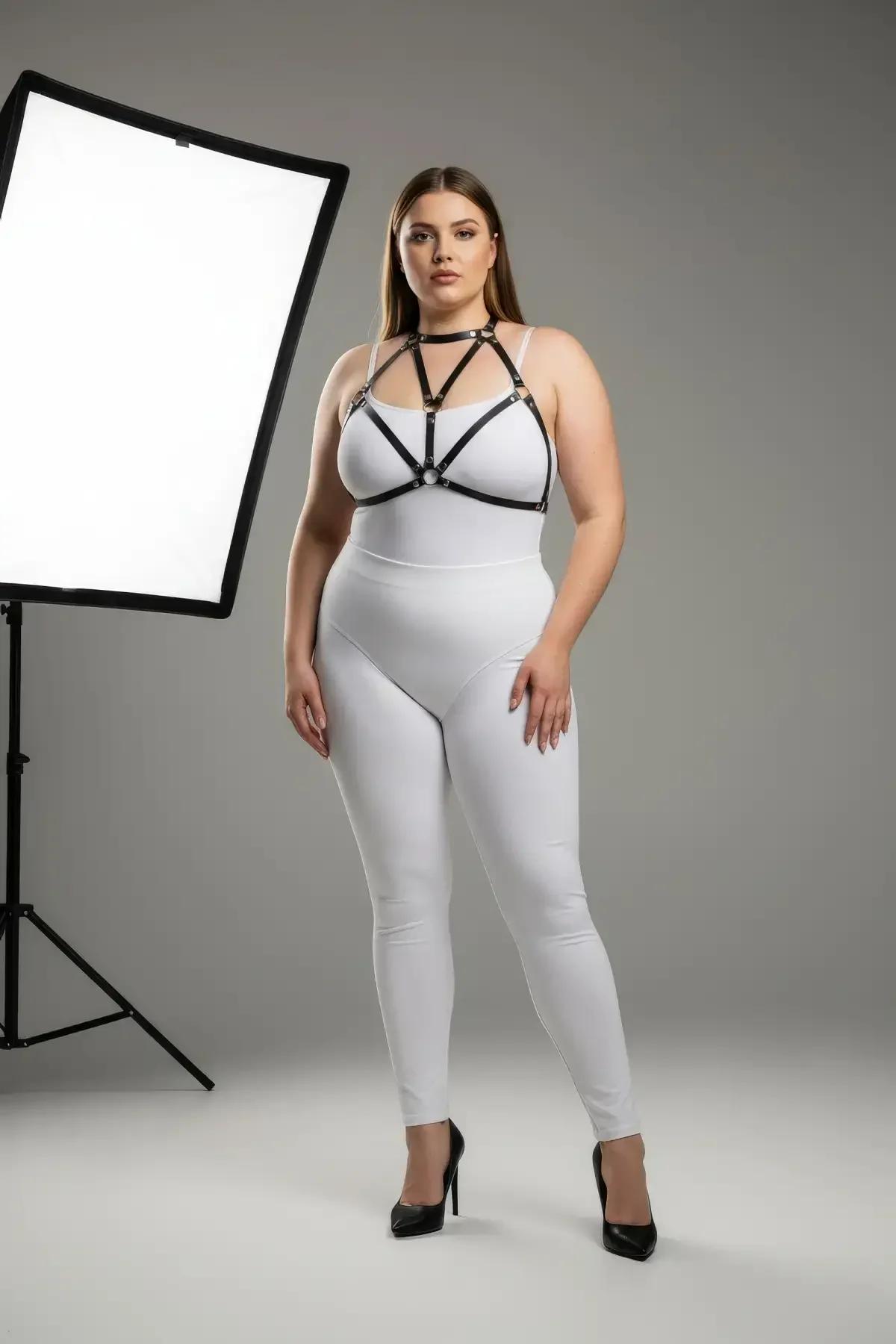 Strappy Body Harness with O-Ring Detail