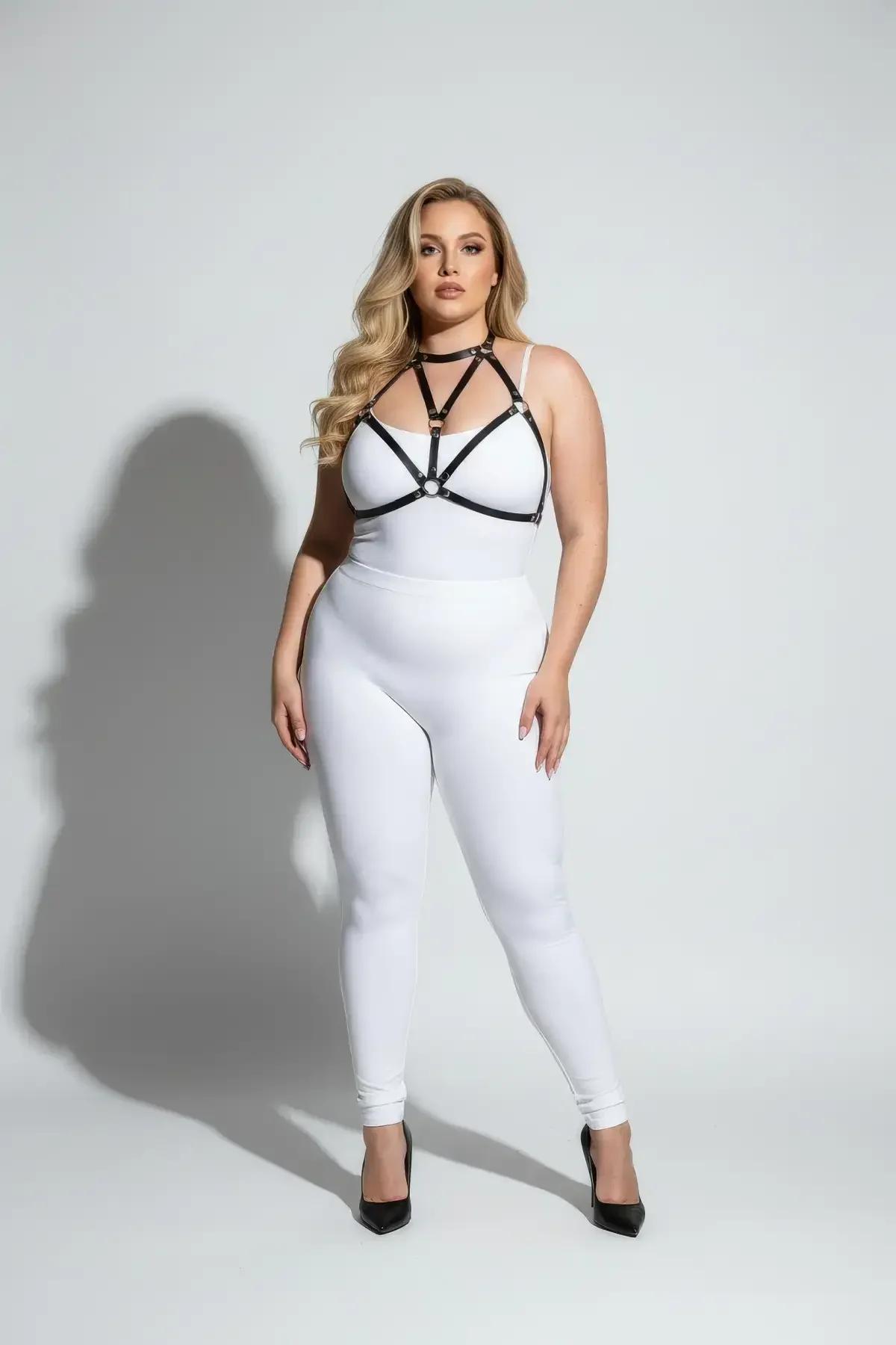 Strappy Body Harness with O-Ring Detail