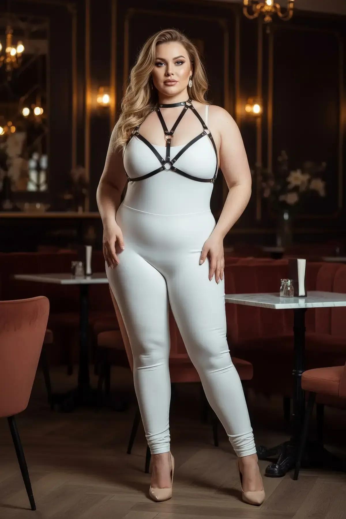Strappy Body Harness with O-Ring Detail