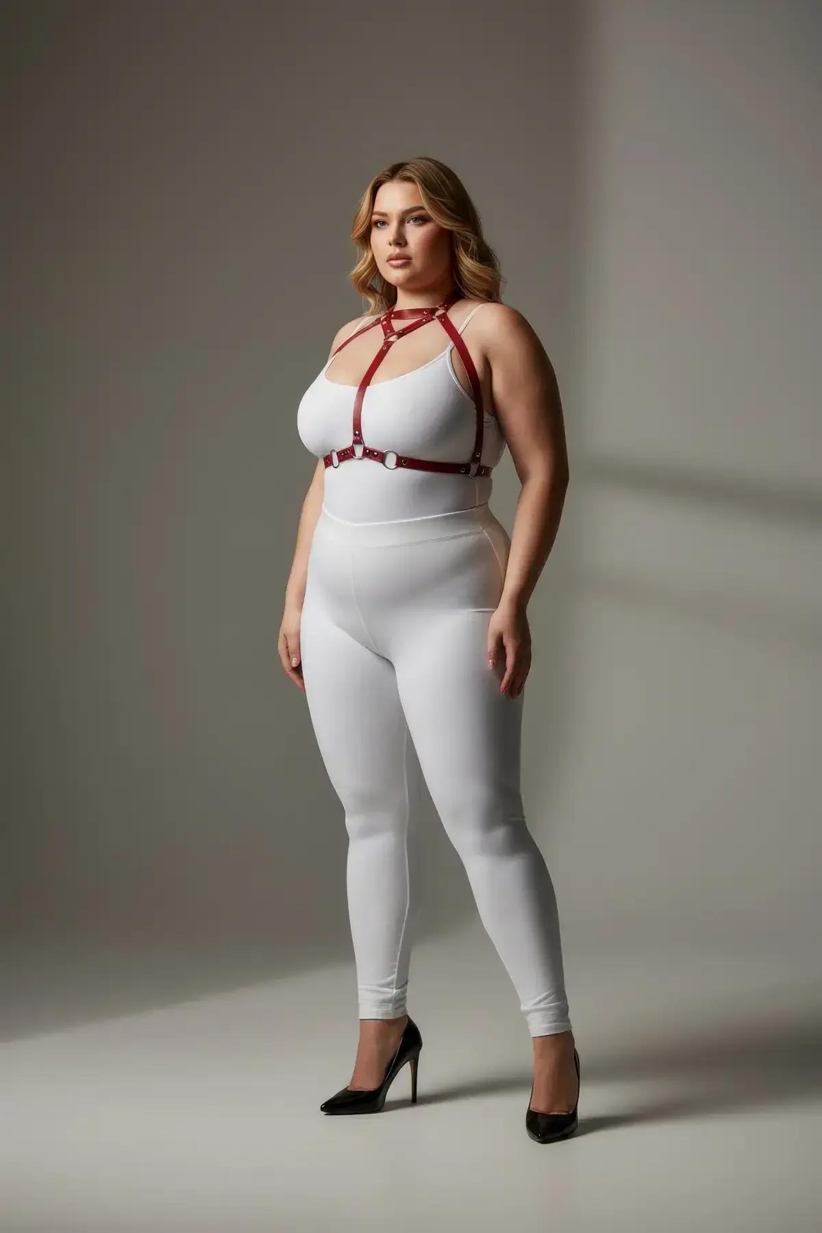 Strappy Body Harness with O-Ring Detail