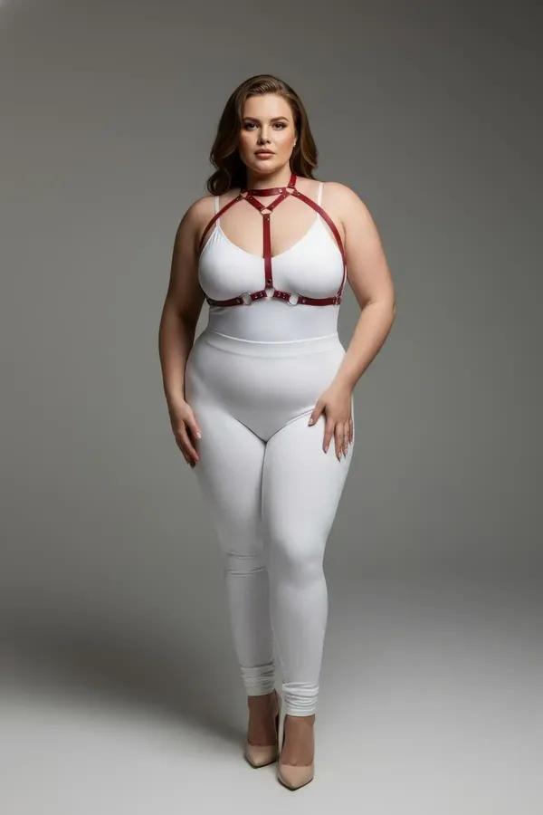 Strappy Body Harness with O-Ring Detail