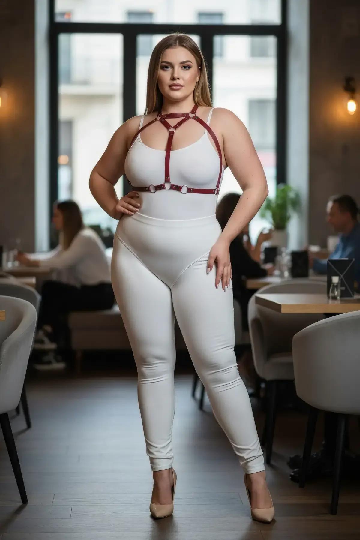 Strappy Body Harness with O-Ring Detail