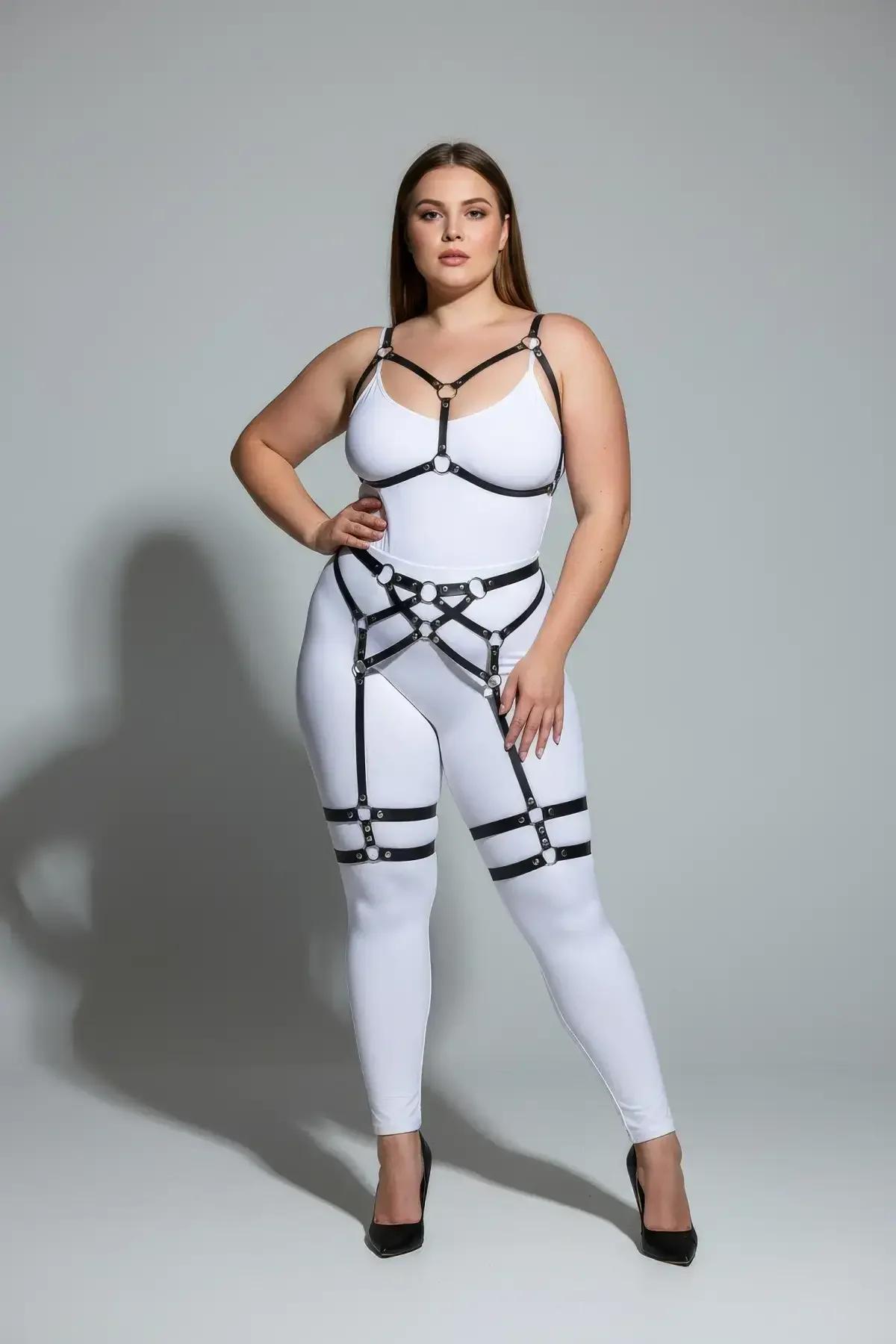 Full Body Harness with Garter Straps