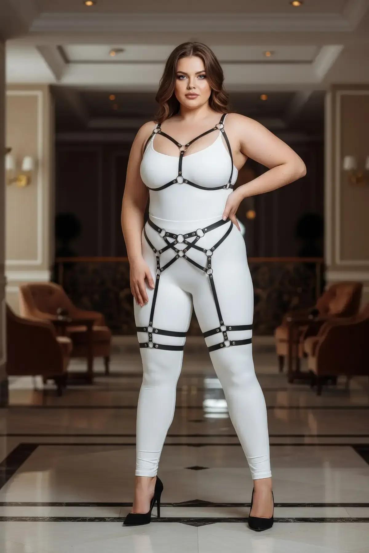 Full Body Harness with Garter Straps