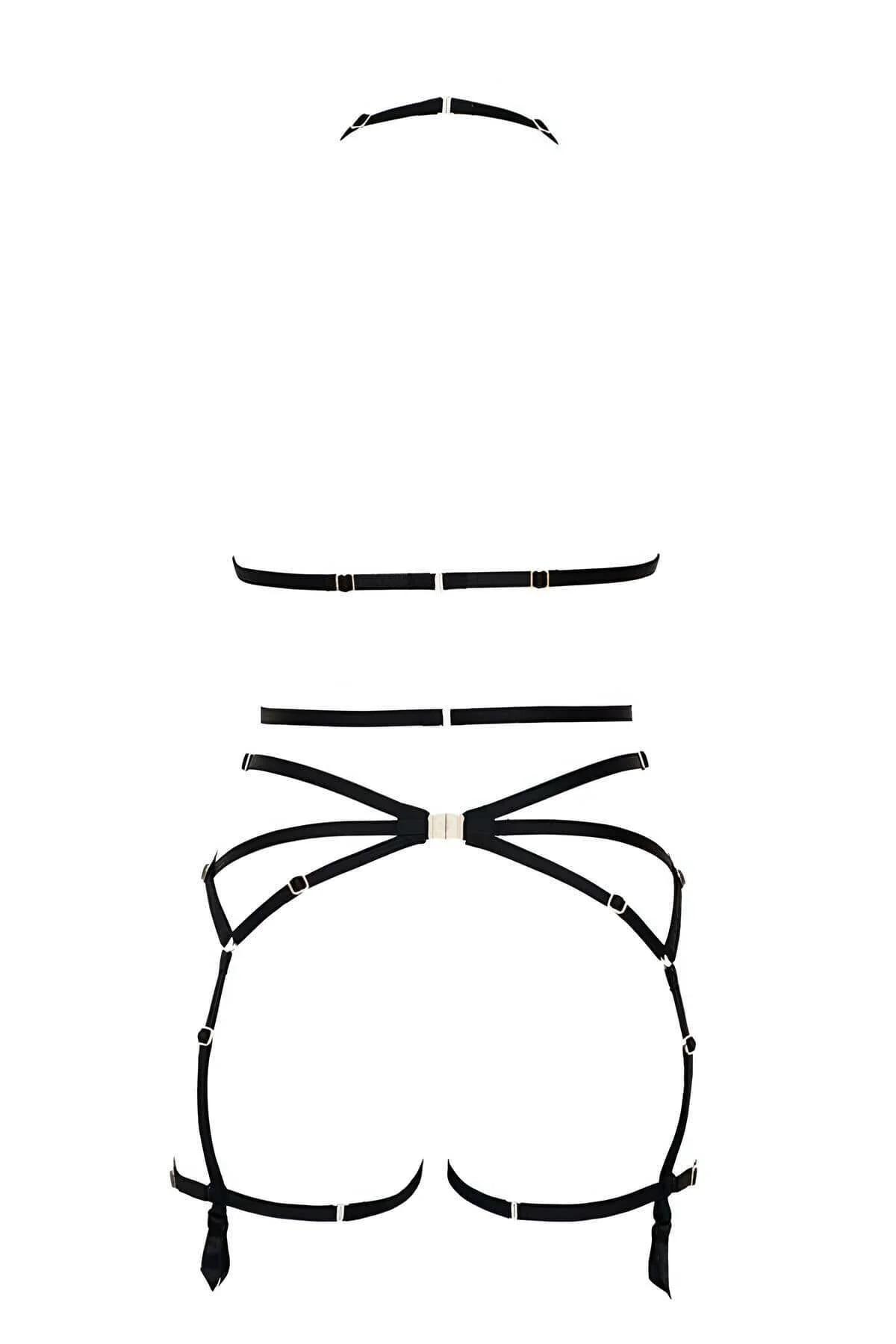 Men's Body Harness: Adjustable Straps & Garter Style