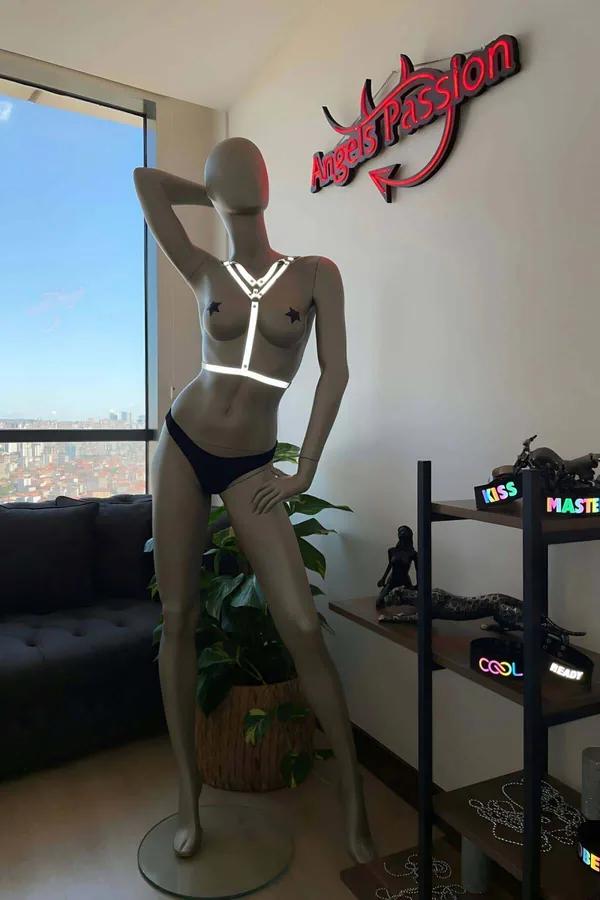 Reflective Y-Front Body Harness with Adjustable Straps