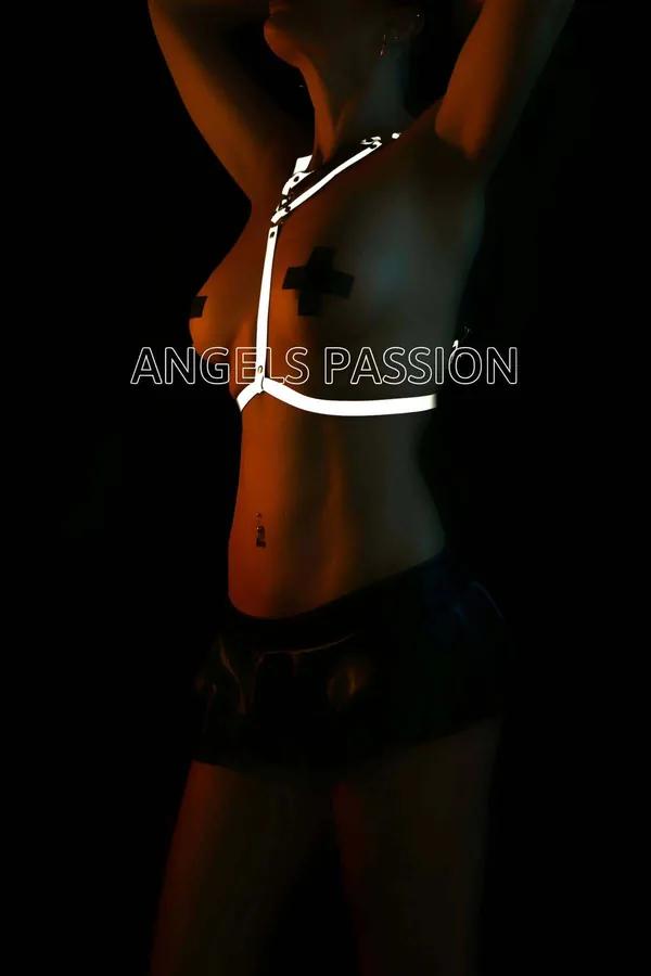Reflective Y-Front Body Harness with Adjustable Straps