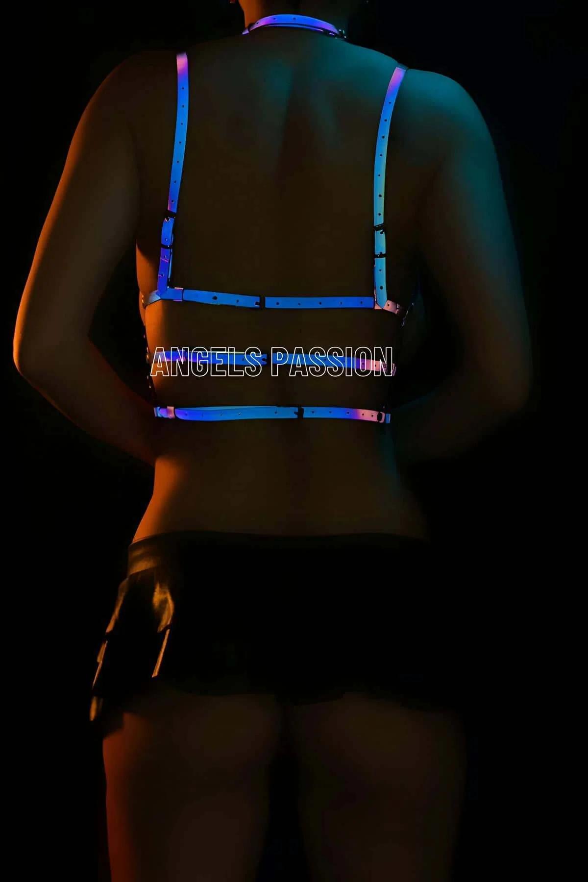 Reflective Harness for Women – Adjustable Neon Rave Bodywear