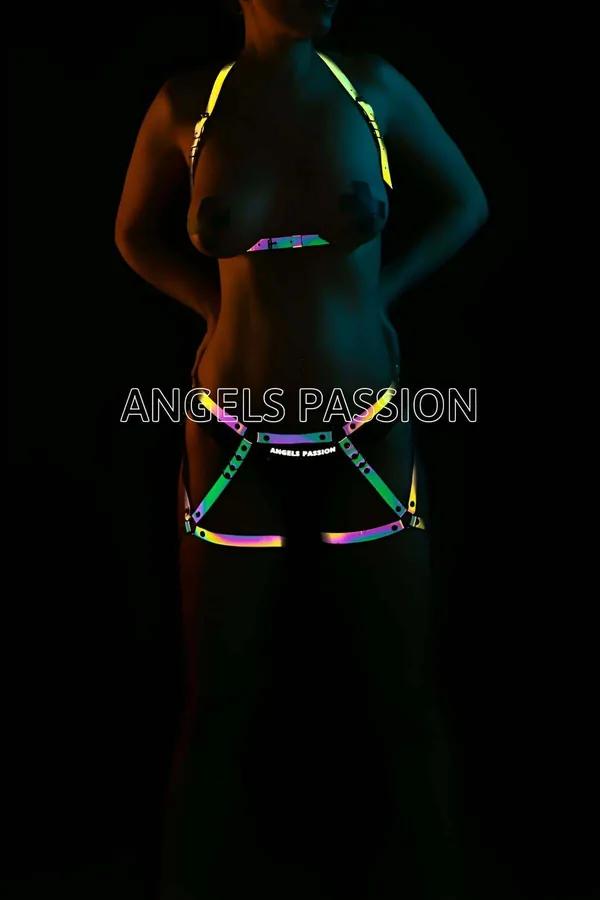 Reflective Harness Set for Women | Adjustable Rave Festival