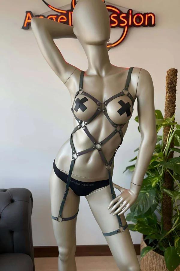 Reflective Body Harness Set - Adjustable Festival Fashion