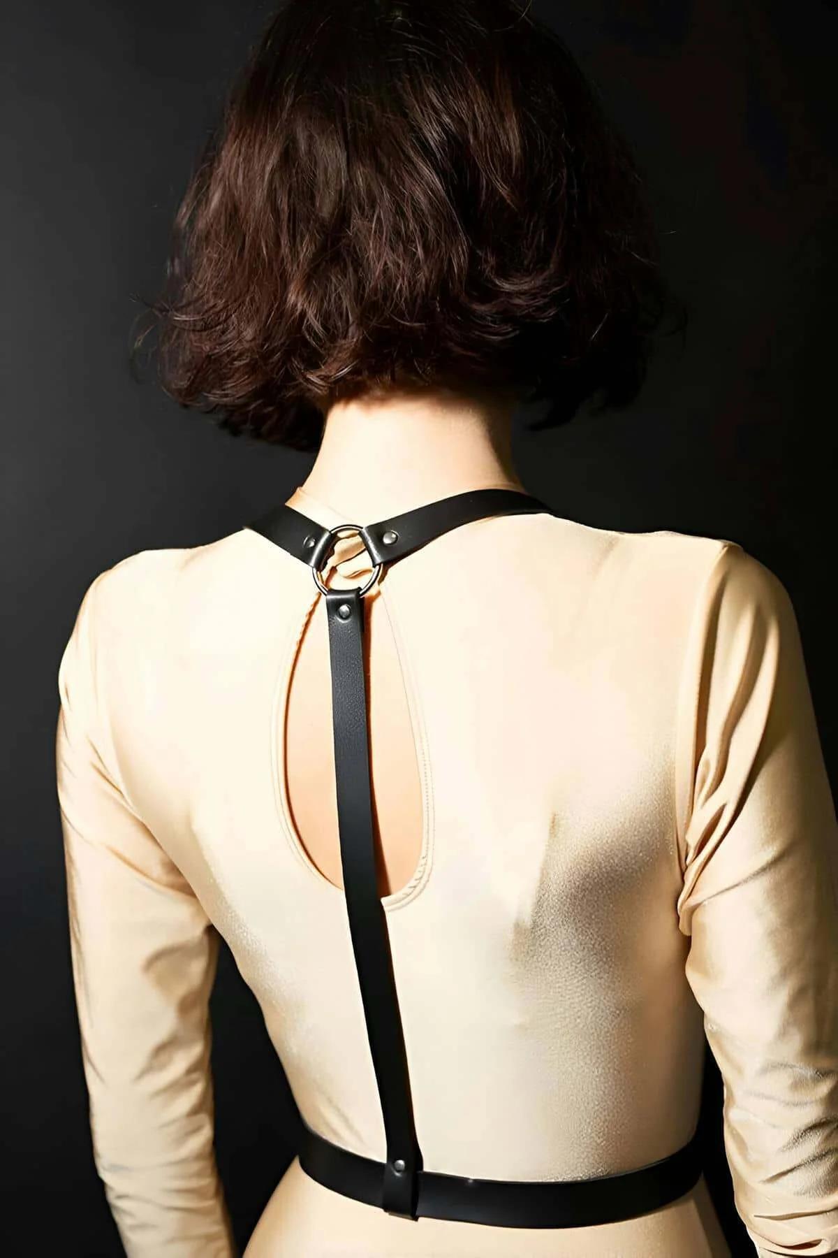 Leather Body Harness Accessory - Adjustable Style Statement