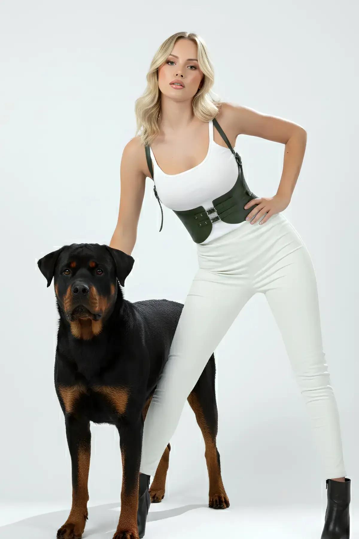 Underbust Harness Waist Cincher with Shoulder Straps