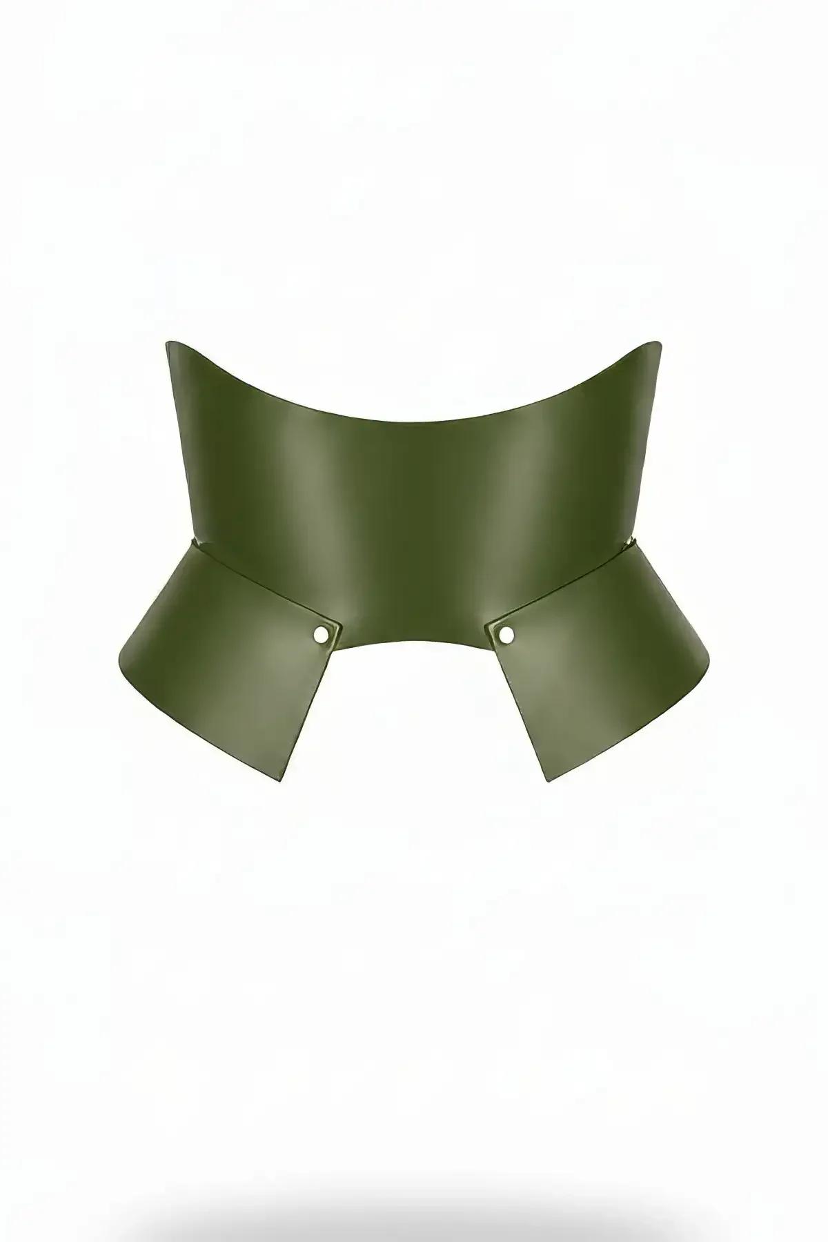 Sculptural Vegan Leather Underbust Waist Cinch